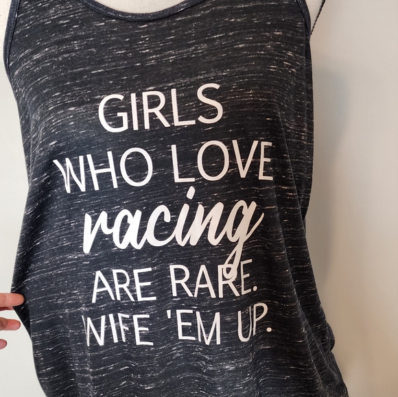 NWOT Women's Racing Racerback Tank - Picture 2 of 6